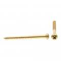 Prime-line Wood Screws Round Head Phillips Drive 8 X 2 In Solid Brass 15 Pack