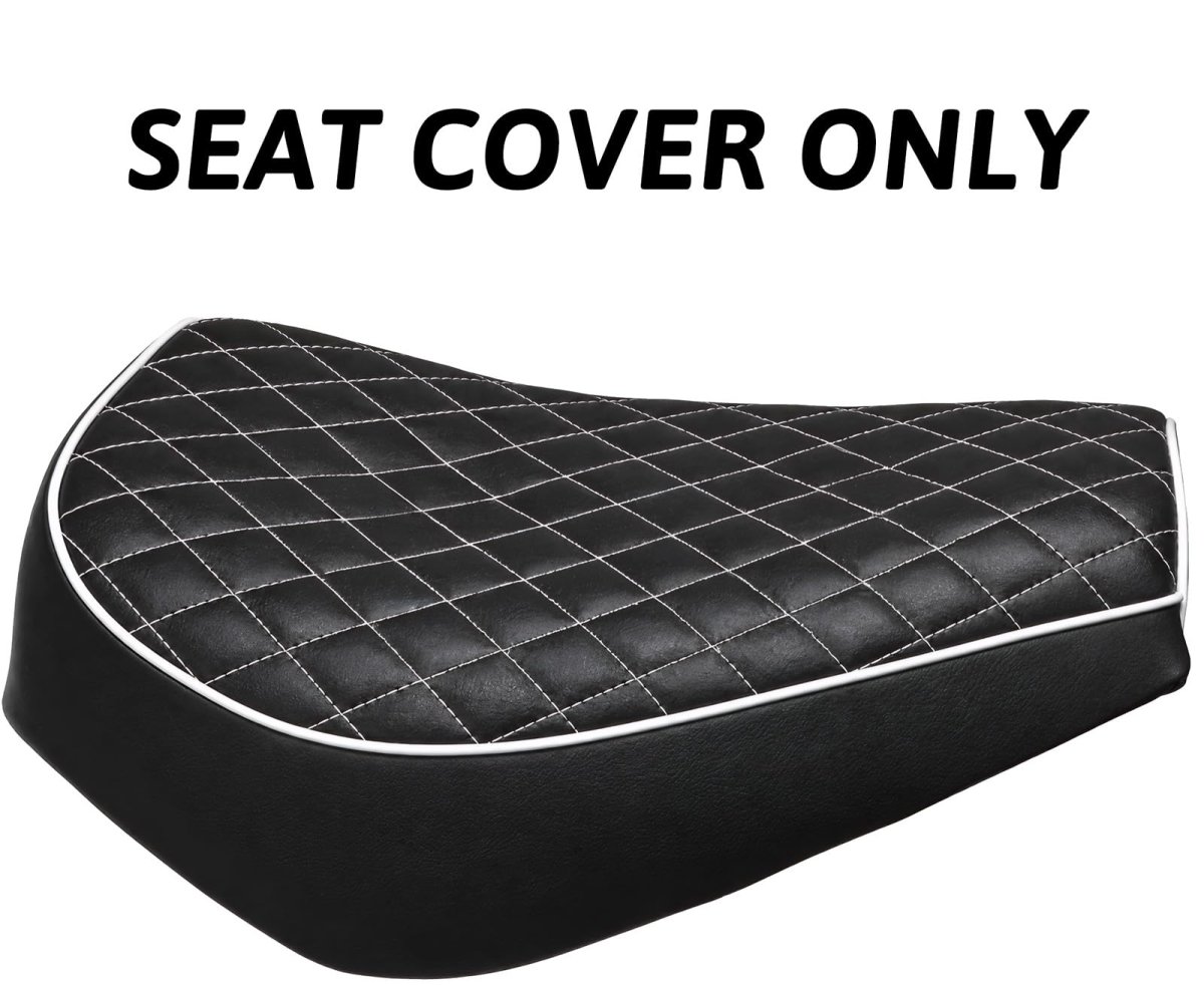 Jmchstore Mini Bike Seat Cover 15 Diamond Stitch Retro For Baja Warrior Wr65 Heat Carbon 6 5 196cc Ht65 Mb165 Trail Cushion