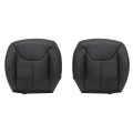 Front Driver And Passenger Side Bottom Replacement Seat Covers Black X9 Microfiber Leather For Jeep Wrangler Rubicon 2013 2014 
