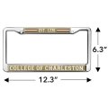 College Of Charleston School Logo Full Size Standard License Plate Metal Frame