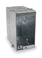 Hubbell-raco 689 3-1 2-inch Deep 1 Gang Masonry Electrical Box With 8 Tko Eccentric Side Knockouts 3-3 4-inch X 1-15 16-inch 