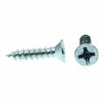 Prime-line Wood Screw Flat Head Phillips 12 X 1 In Zinc Plated Steel Pack Of 100
