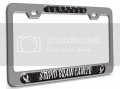 Stupid Brain Cancer Awareness Ch 3d Metal License Plate Frame Auto Suv Truck Tag Holder R51