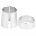 Acouto Clutch Shaft Adapter Accessory 1in Tapered Drive Connector Silver Aluminum Durable