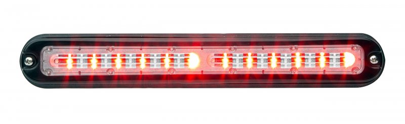 Whelen Ps-02fcr Strip-lite Plus Surface Mount Super-led Warning Duo Lighthead 69 Scan-lock Flash Patterns Red White