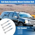 X Autohaux 4pcs New Cab Body Assembly Mount Cushion Bolt 10 9 Grade Mild Steel Fits For Chevrolet Silverado 1500 2500 1999-2004