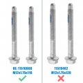 X Autohaux 4pcs New Cab Body Assembly Mount Cushion Bolt 10 9 Grade Mild Steel Fits For Chevrolet Silverado 1500 2500 1999-2004