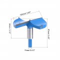 Uxcell Forstner Drill Bits 100mm Tungsten Carbide Wood Hole Saw Auger Opener Woodworking Hinge Drilling Boring Bit Cutter Blue
