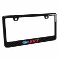 Ipick Image For Ford Svt Black Real 3k Carbon Fiber Finish Abs Plastic License Plate Frame