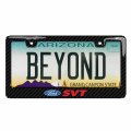 Ipick Image For Ford Svt Black Real 3k Carbon Fiber Finish Abs Plastic License Plate Frame