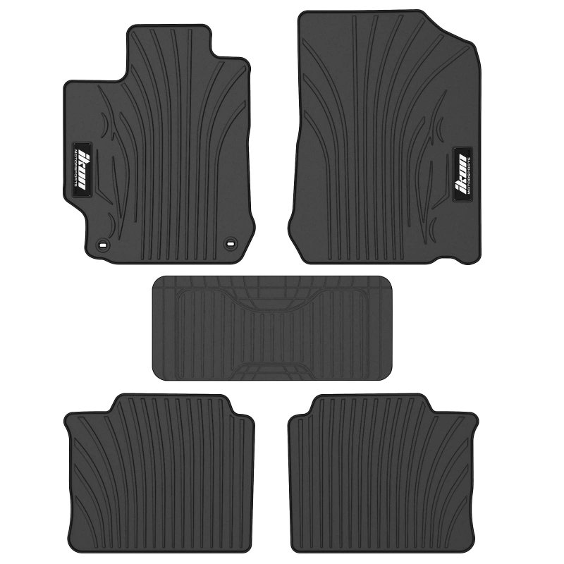 Custom Fit Floor Mats For 2012 2017 Toyota Camry Heavy Duty All Weather Latex Rubber Car Carpets Liner 5 Piece Set Black