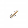 Uxcell M4 Hanger Bolts Length 1 25mm Double Headed Self-tapping Screw 4mm Wood Joint Furniture Legs 20pcs