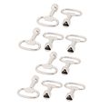 Uxcell Triangle Socket Spanner Key 10pcs For 9mm X 8 5mm Triangular Panel Lock