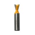 Kempston 206421 Dovetail Bit 2-inch Shank Cutting Diameter 1 Length 14 Degrees 
