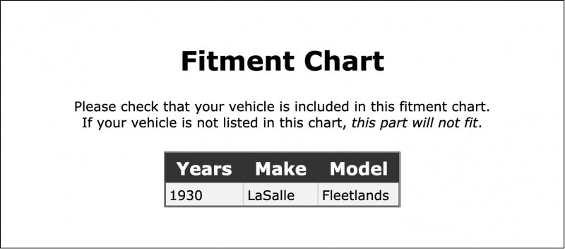 Starter Bushing For Lasalle Fleetlands 1930 Pc-902642
