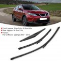 Fydun Windscreen Wiper Blades Car Blade Front 24 Inch 16 Rear 12 Windshield Fits For Nissan Qashqai 2007-2013 Right-hand