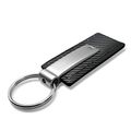 Ford Mustang Black Carbon Fiber Texture Leather Key Chain