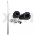 Smt-frame Slider Crash Protector Compatible With 2002 2003 2004 2005 2006 Honda Rc51 Black 02-06 B00ruep1yy