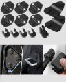 6 Automotive Door Lock Trim Cover Buckle 5 Limit Strap Hinges Footman Loop Bracket 2 Screw Protector Fit For Wrangler Jl Jlu 