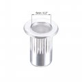 Uxcell M3 Rivet Nuts Aluminium Alloy Knurled Flat Head Threaded Insert Nut Silver 25pcs