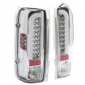 Hecasa Tail Light Brake Lamps Compatible With 1990-1997 Ford F150 F250 F350 Bronco F Super Duty Styleside 3d Led Tube Bar