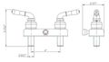 Rv Mobile Home Shower Faucet With Top Threaded Diverter Chrome 
