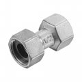 Uxcell Pipe Fitting Union G1 2 Female Thread Straight Hose Connector Adapter Nickel-plated Copper