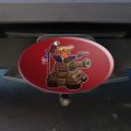 Patriotic Pixel Trump In Tank With American Eagle Flag Oval Tow Trailer Hitch Cover Plug Insert