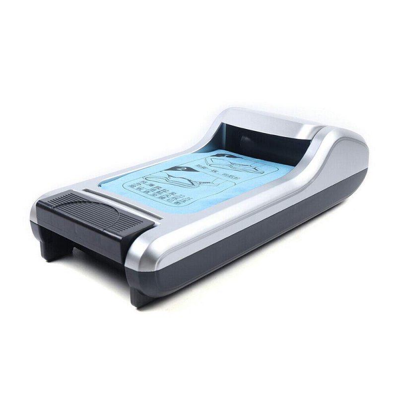 Ethedeal Shoe Film Machine Portable Automatic Cover Dispenser For Home Office Membrane 3 Rolls Silver