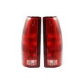 Gmc K2500 K3500 1993-2000 Tail Lights Driver And Passenger Side Pair Red Lens Replacement For Gm2801104 Gm2800104  