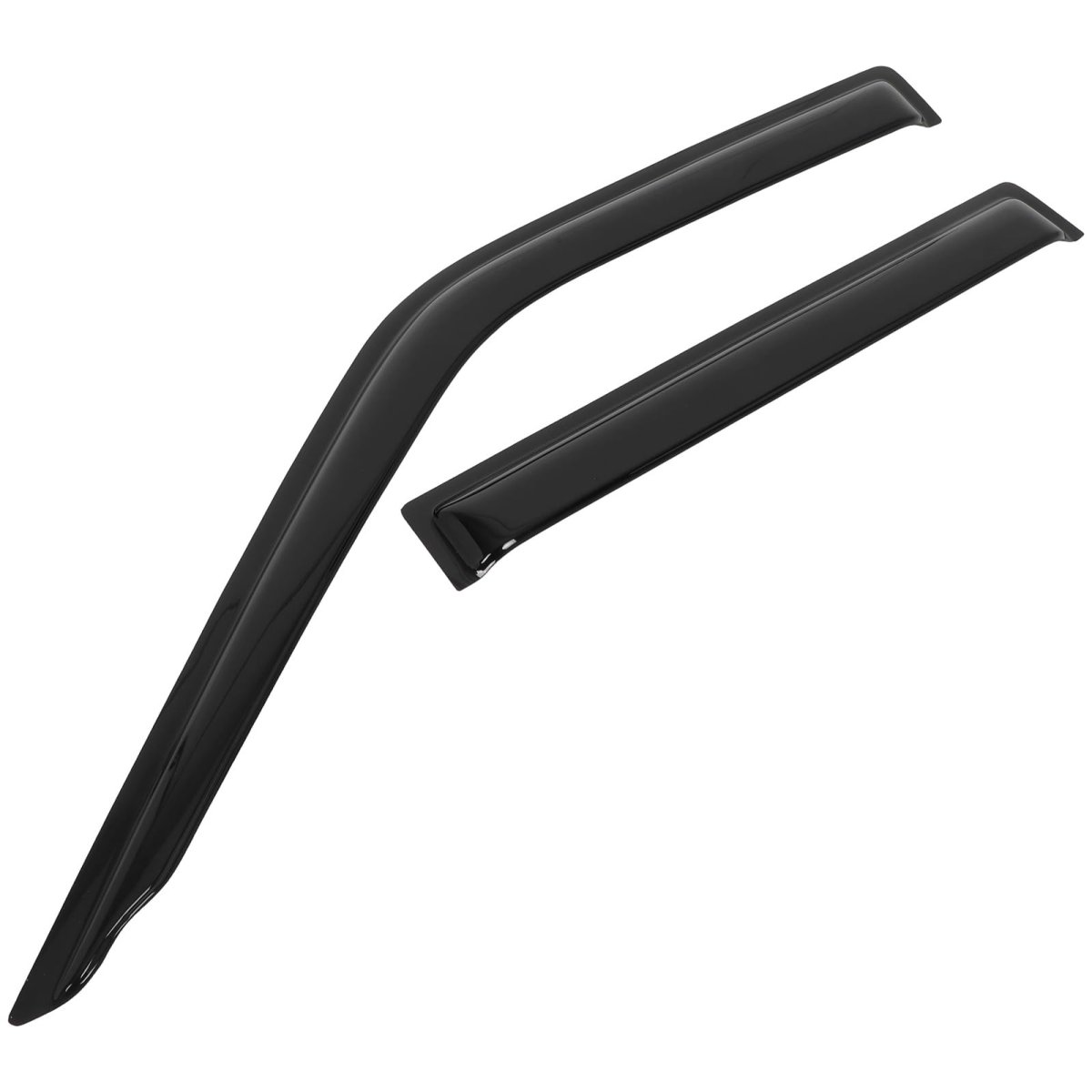 Side Window Deflectors For Nissan Frontier Super Crew Cab 2000 2004 In Channel Rain Guards Visors 4 Piece Set Smoked Tint