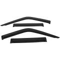 Side Window Deflectors For Nissan Frontier Super Crew Cab 2000 2004 In Channel Rain Guards Visors 4 Piece Set Smoked Tint