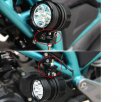 Cicitree 2sets 7 8inch 22mm Universal Handlebar Motorcycle Headlight Bracket Mount Holder Tube Clamp
