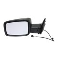 Driver Side Door Mirror For Ram 2500 2013 To 2022 Manual Adjust And Folding Non Towing Heated Textured Black Replaces Ch1320353 
