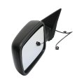 Driver Side Door Mirror For Ram 2500 2013 To 2022 Manual Adjust And Folding Non Towing Heated Textured Black Replaces Ch1320353
