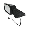 Driver Side Door Mirror For Ram 2500 2013 To 2022 Manual Adjust And Folding Non Towing Heated Textured Black Replaces Ch1320353