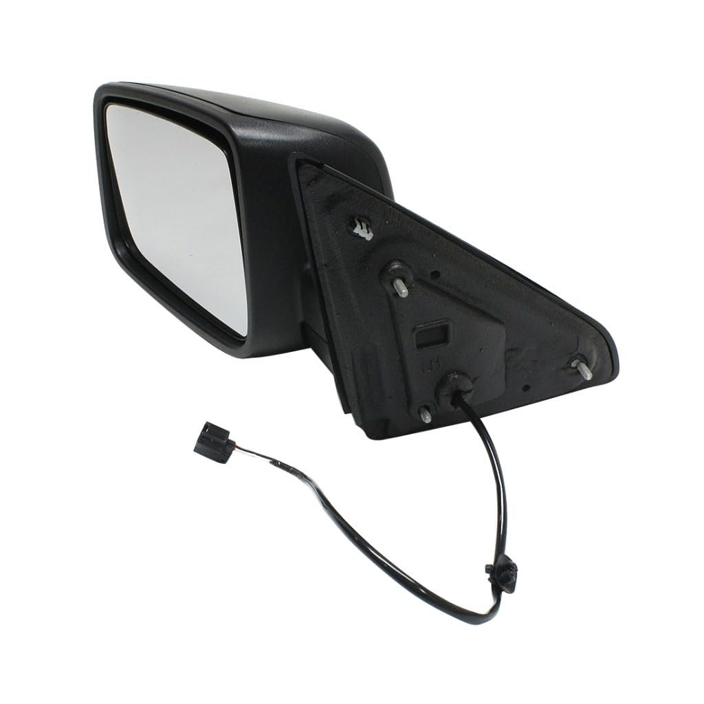 Driver Side Door Mirror For Ram 2500 2013 To 2022 Manual Adjust And Folding Non Towing Heated Textured Black Replaces Ch1320353
