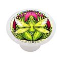 Winged Frog Decorative High Gloss Ceramic Drawer Knob 