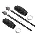 4 Pcs Front Inner Tie Rod Ends W Rack Boots For Ram 1500 2013-2018 5-lug Classic 2019-2022 Suspension Steering End Drag Link 