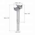 Uxcell Forstner Drill Bits 26mm Tungsten Carbide Wood Hole Saw Auger Opener Woodworking Hinge Drilling Boring Bit Cutter 2pcs