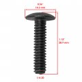 Screw Bolt For Polaris Nosepan Body Windshield 4 20 Thread 1 13 In Length Hexagon Pack Of 6