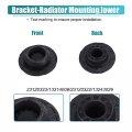 X Autohaux 2set Lower Radiator Bracket With Rubber Cushion Bushing Radiato For Chevrolet Impala 2014-2020 Chevy Malibu