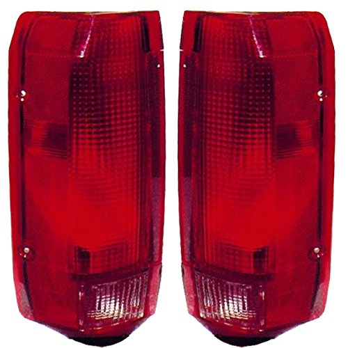 Tail Lights For 1992 1997 Ford F150 F250 And 1996 Bronco Red Led Waterproof Rear Light Set Left Right Driver Passenger Side