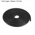 Uxcell Foam Rubber Seal Weather Strip 7mm Diameter 3 Meters Long Black