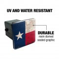 Rustic Texas State Flag Distressed Usa Tow Trailer Hitch Cover Plug Insert