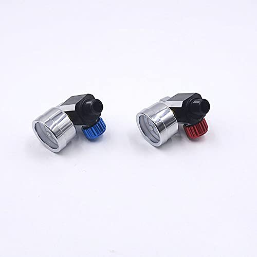 Spray Gun Air Pressure Regulator Kit 1 4 In Npt Regulating Valve For Pneumatic Tools And Hvlp Guns Aluminum Alloy Blue