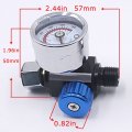 Spray Gun Air Pressure Regulator Kit 1 4 In Npt Regulating Valve For Pneumatic Tools And Hvlp Guns Aluminum Alloy Blue