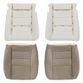 Driver Passenger Bottom Both Side Foam Leather Replacement Seat Covers Tan Ford Excursion 2002-2005 For F250 F350 Lariat 