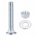 Uxcell 3 8-16 X 2-1 2 Square Neck Carriage Bolts With Nuts Washers Carbon Steel Coach Bolt Screws 6 Set