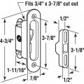 Prime-line Products 152510 Sliding Door Lock And Keeper For Wood Or Aluminum